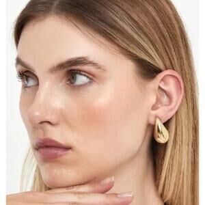Gold Plated Bottega Veneta Inspired Earrings